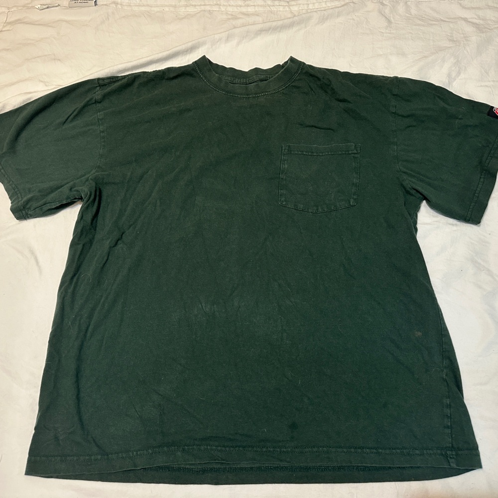 Dickies Forest Green Tee with Logo Patch